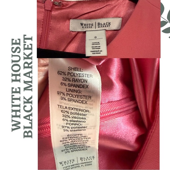 WHBM Pink Power Dress Belted Fit and Flare– Barbie Pink Size 0 - Picture 6 of 6